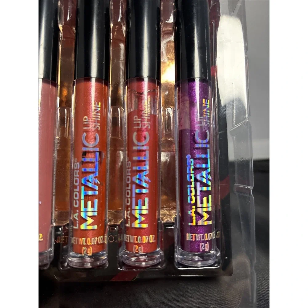 Lipsticks L.A.‎ Metallic Lip Shine Set (5) Gloss Make Up Cosmetics